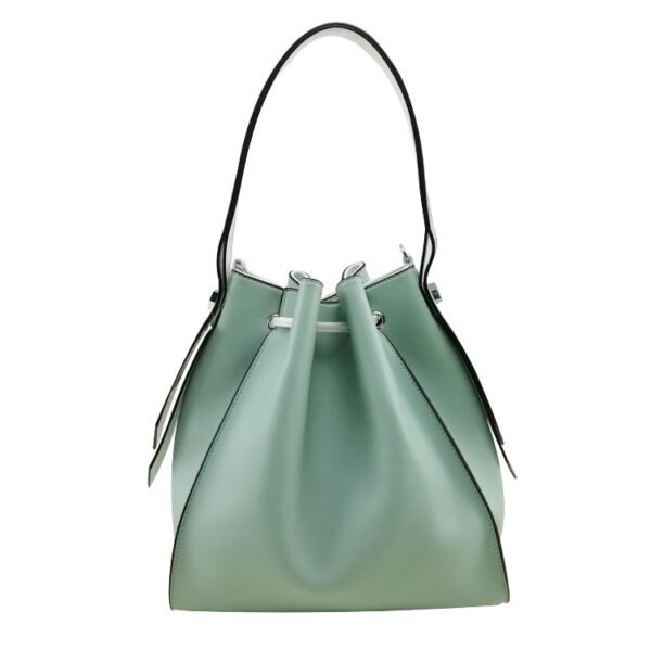 Drawstring Leather Handbag