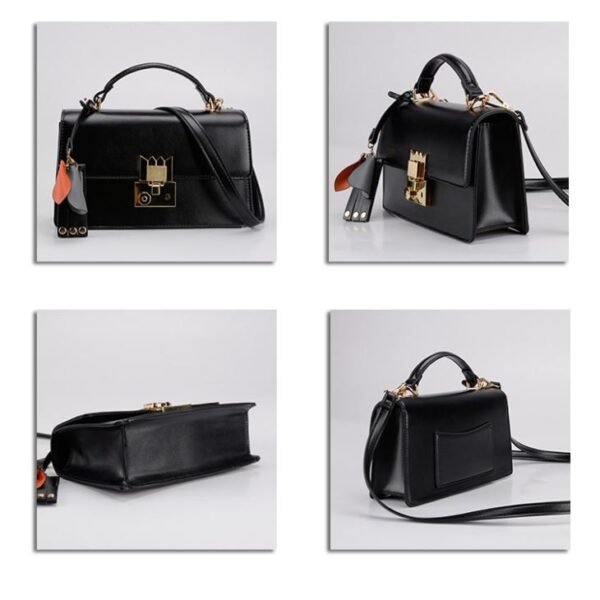 buckle leather bag