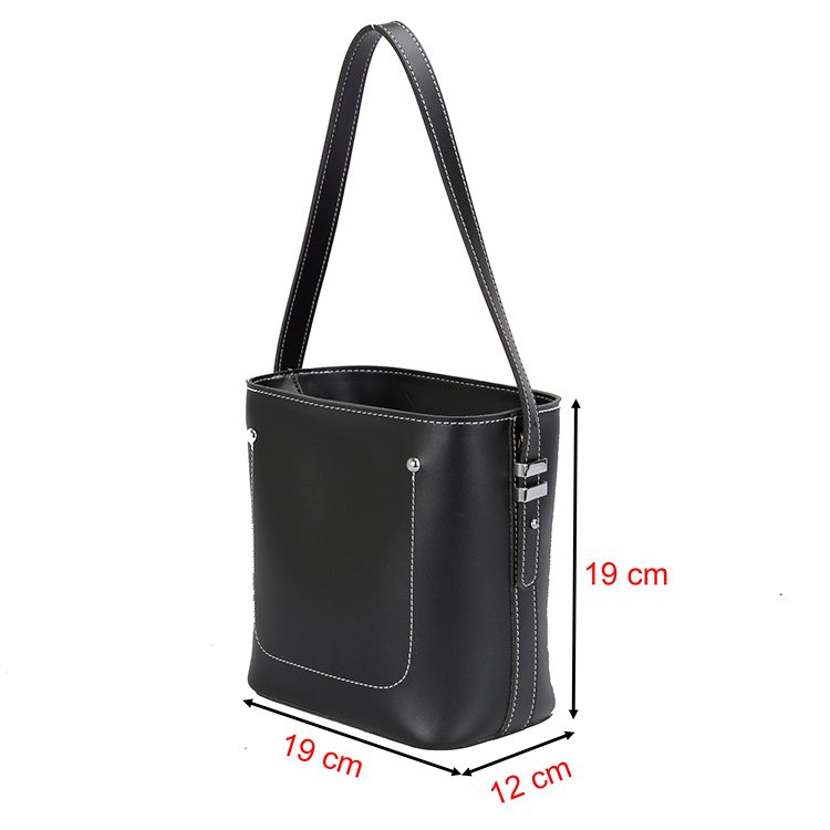 womens leather bucket bag 2023