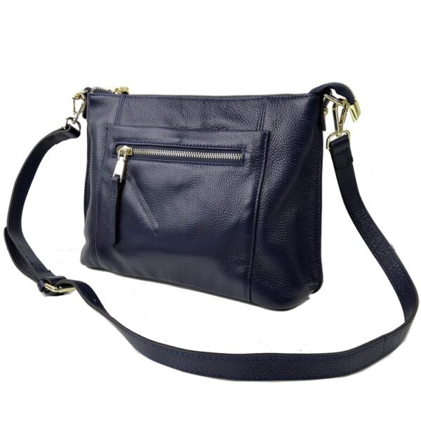 faux leather crossbody bag with zipper