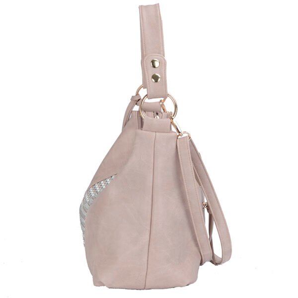 fake leather shoulder bag