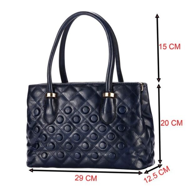 quilted faux leather tote