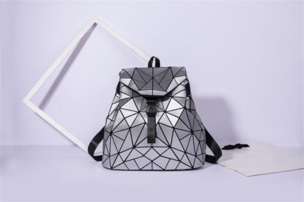 geometric reflective backpack