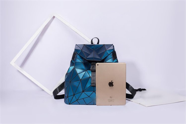 geometric backpack holographic 2023