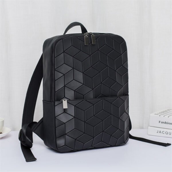 geometric backpack holographic