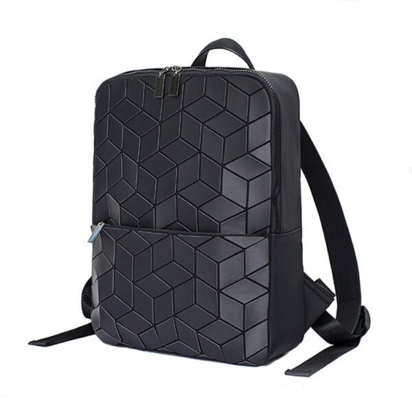 reflective geometric backpack