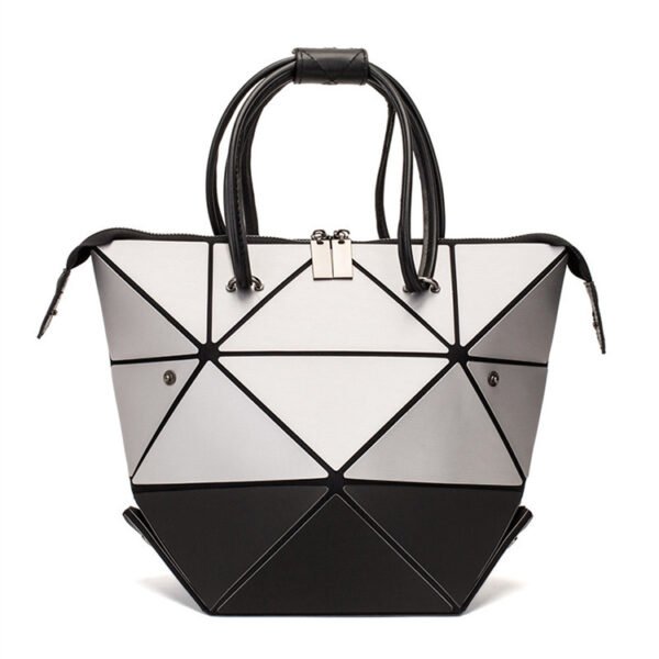 geometric reflective handbag