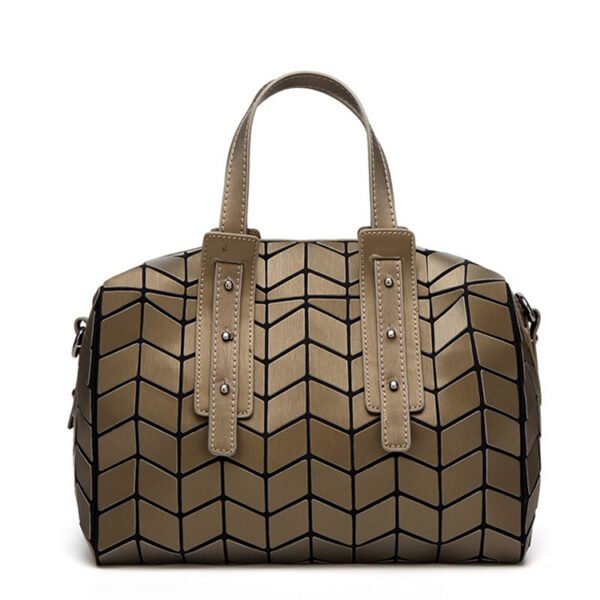 tote bag with geometric pattern