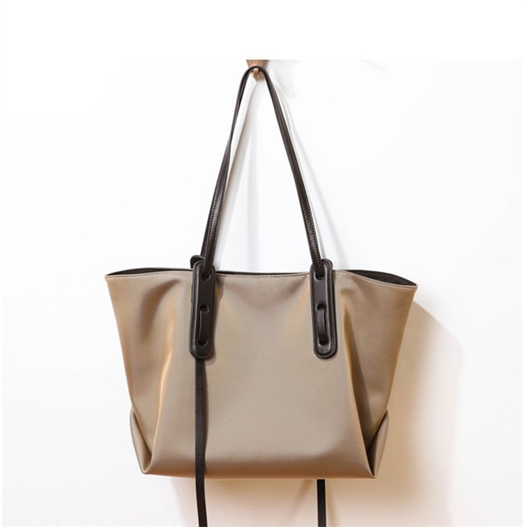 nylon handbags with leather handles