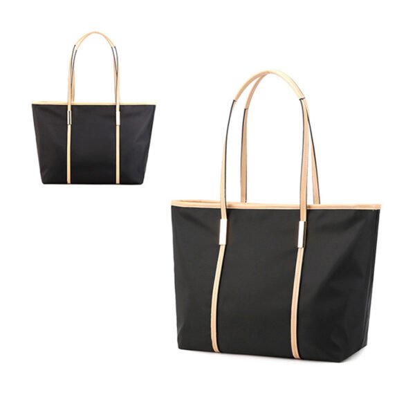 lightweight nylon tote bag with zipper